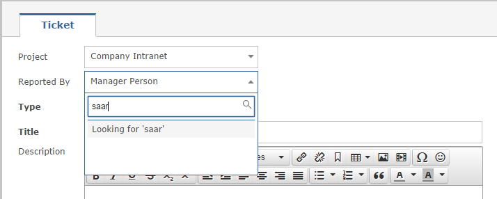 User auto-complete