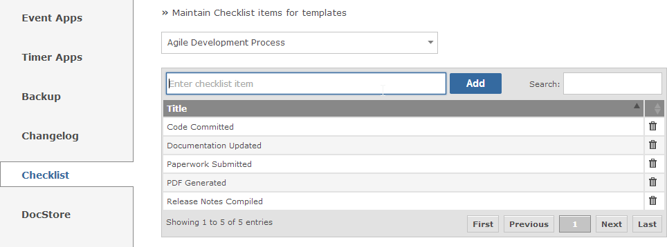 Checklist App